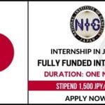 NIG Summer Internship in Japan 2021