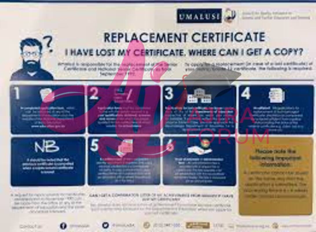 How To Replace Your Lost Matric Certificate