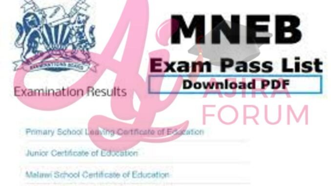 MANEB Exams Results 2023/2024- PSLCE- JCE and MSCE Results